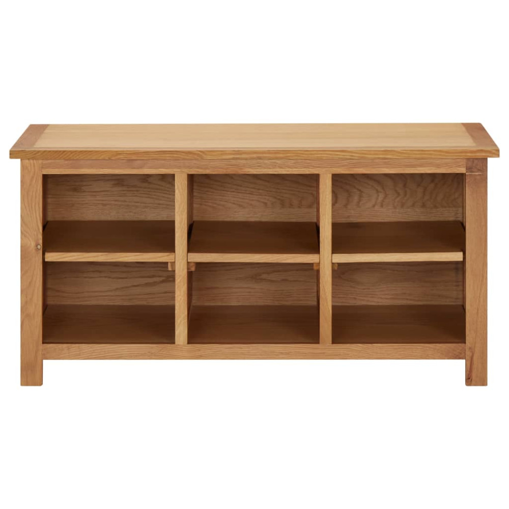Produktbild för Skohylla 90x37x45 cm massiv ek