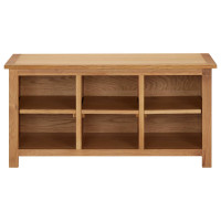 Produktbild för Skohylla 90x37x45 cm massiv ek