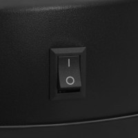 Miniatyr av produktbild för Soptunna med automatisk sensor 50 L kolstål svart