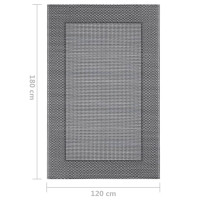 Miniatyr av produktbild för Utomhusmatta grå 120x180 cm PP