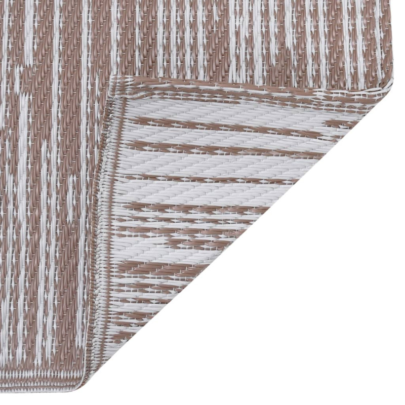 Produktbild för Utomhusmatta brun 80x150 cm PP