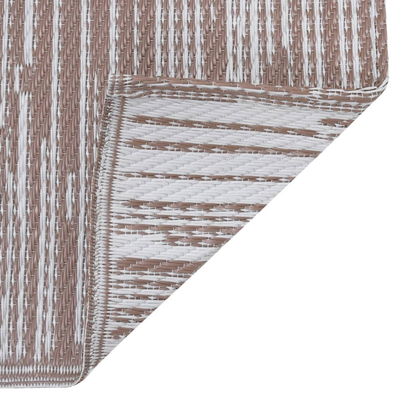 Produktbild för Utomhusmatta brun 160x230 cm PP