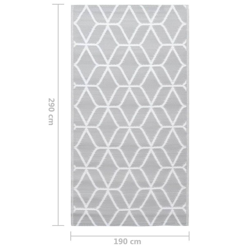 Produktbild för Utomhusmatta grå 190x290 cm PP