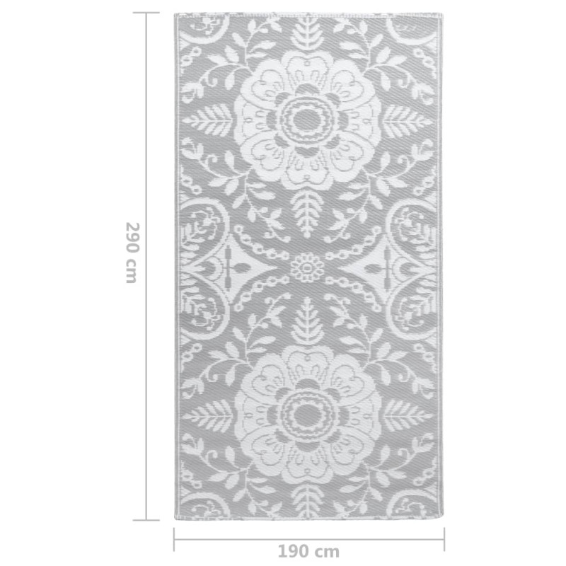 Produktbild för Utomhusmatta ljusgrå 190x290 cm PP