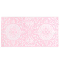 Produktbild för Utomhusmatta rosa 80x150 cm PP