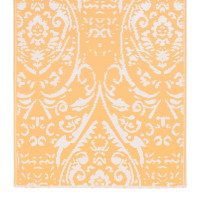 Miniatyr av produktbild för Utomhusmatta orange och vit 80x150 cm PP
