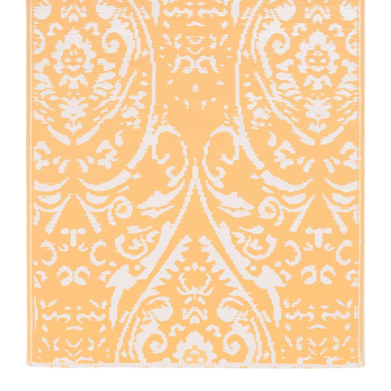 Produktbild för Utomhusmatta orange och vit 80x150 cm PP