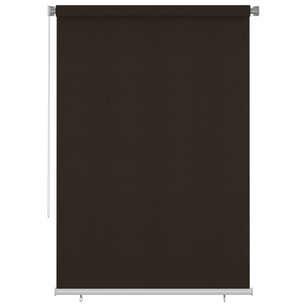 Produktbild för Rullgardin utomhus 165 (B) x 230 (H) cm brun HDPE