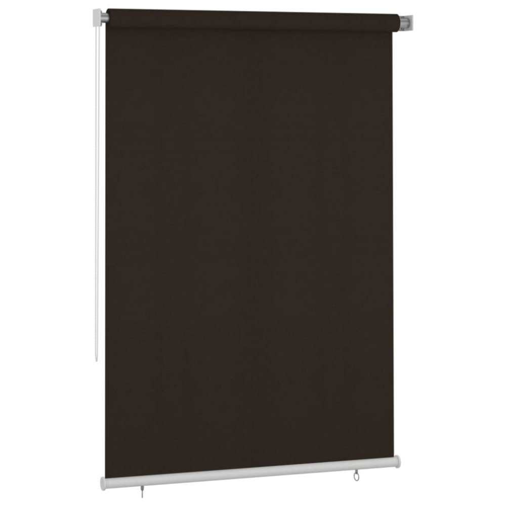 Produktbild för Rullgardin utomhus 165 (B) x 230 (H) cm brun HDPE