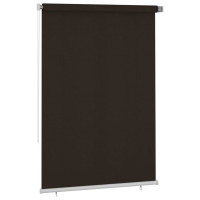 Produktbild för Rullgardin utomhus 165 (B) x 230 (H) cm brun HDPE