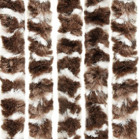 Produktbild för Insektsdraperi brun och vit 90x220 cm chenille