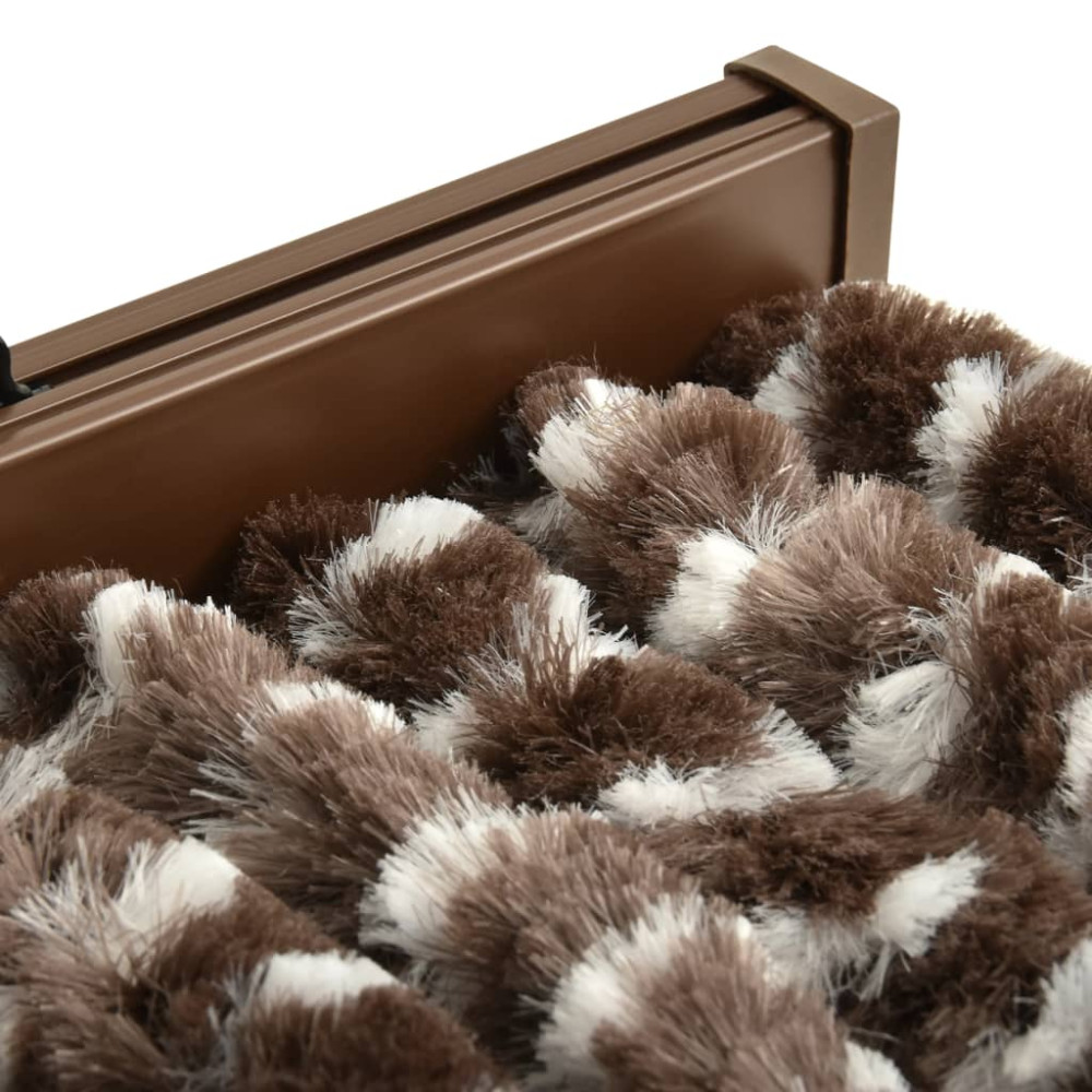 Produktbild för Insektsdraperi brun och vit 100x220 cm chenille