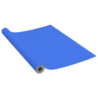 Produktbild för Dekorplast blå högglans 500x90 cm PVC