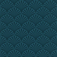 Miniatyr av produktbild för couleurs & matières Tapet 20's Pattern Artdeco blå