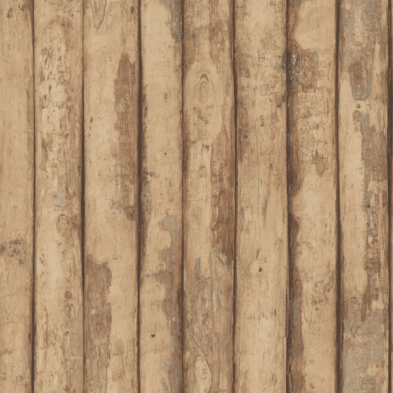 Produktbild för Homestyle Tapet Old Wood brun