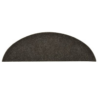 Produktbild för Trappmattor självhäftande 5 st 56x17x3 cm antracit halvrunda