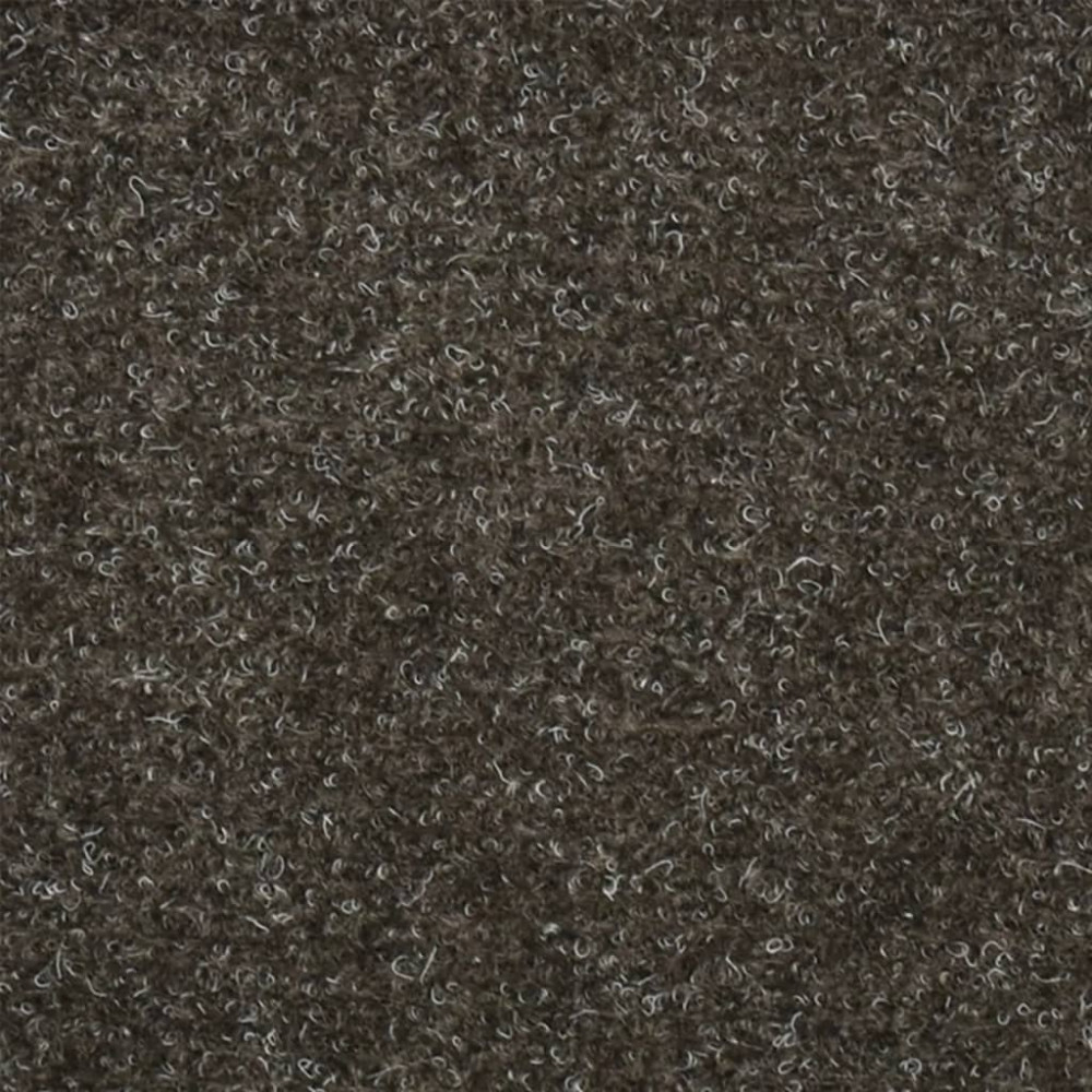 Produktbild för Trappmattor självhäftande 5 st 56x17x3 cm antracit halvrunda