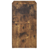 Produktbild för Skobänk rökfärgad ek 94,5x31x57 cm konstruerat trä