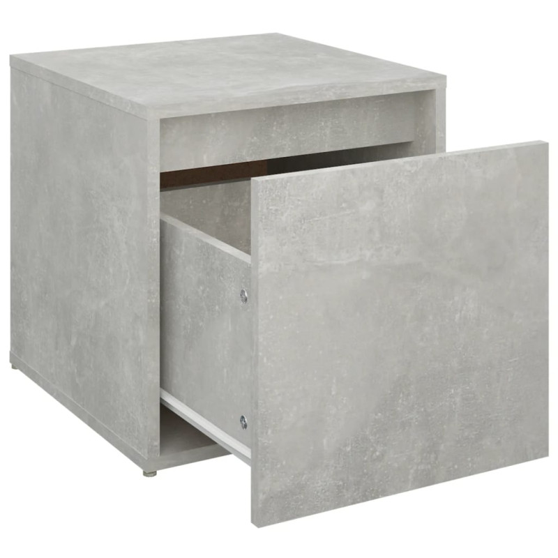 Produktbild för Låda betonggrå 40,5x40x40 cm konstruerat trä
