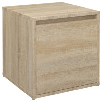 Produktbild för Låda sonoma-ek 40,5x40x40 cm konstruerat trä