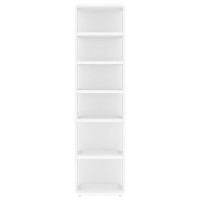Produktbild för Skoskåp vit 27,5x27x102 cm konstruerat trä