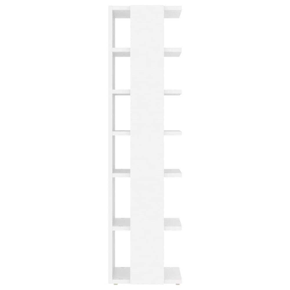 Produktbild för Skoskåp vit 27,5x27x102 cm konstruerat trä