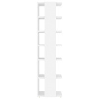 Produktbild för Skoskåp vit 27,5x27x102 cm konstruerat trä