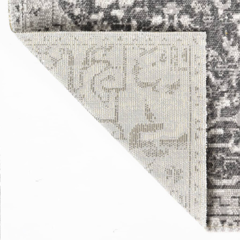 Produktbild för Utomhusmatta plattvävd 80x150 cm ljusgrå