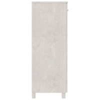 Produktbild för Skoskåp HAMAR vit 85x40x108 cm massiv furu