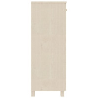 Produktbild för Skoskåp HAMAR honungsbrun 85x40x108 cm massiv furu