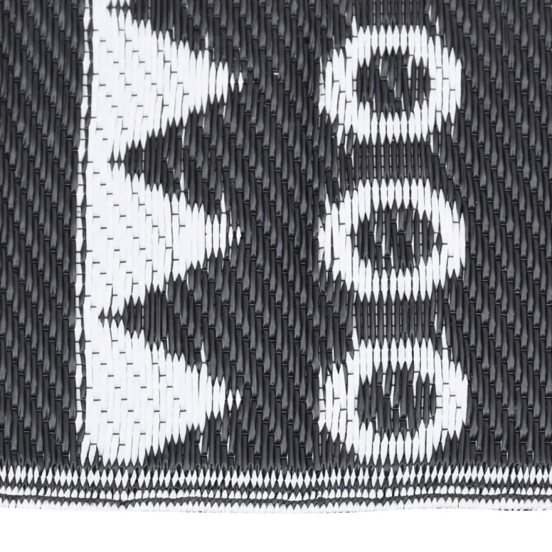 Produktbild för Utomhusmatta svart 190x290 cm PP