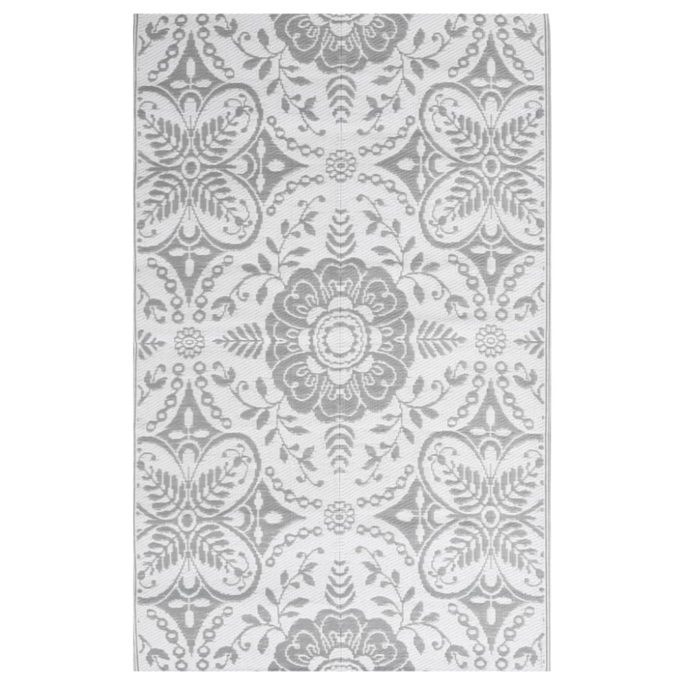 Produktbild för Utomhusmatta ARAKIL ljusgrå 140x200 cm PP
