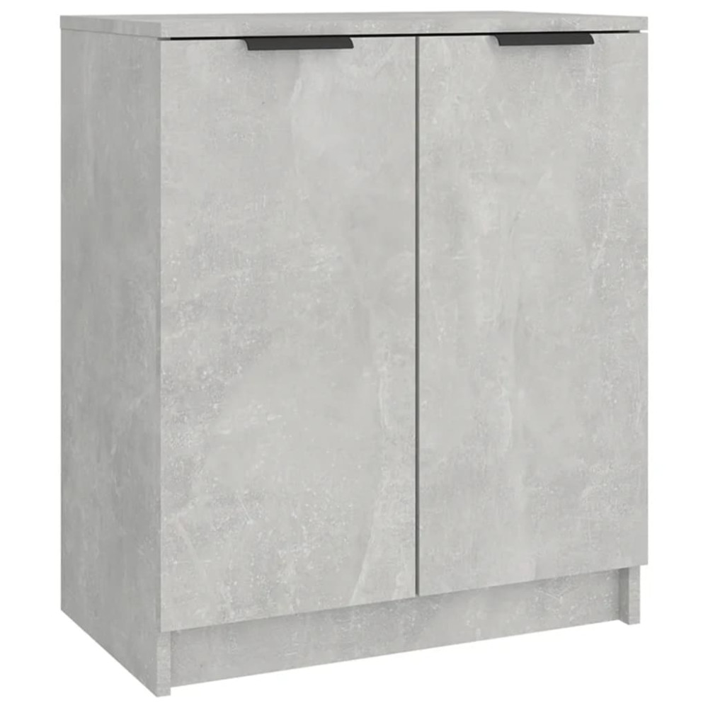 Produktbild för Skoskåp betonggrå 59x35x70 cm konstruerat trä