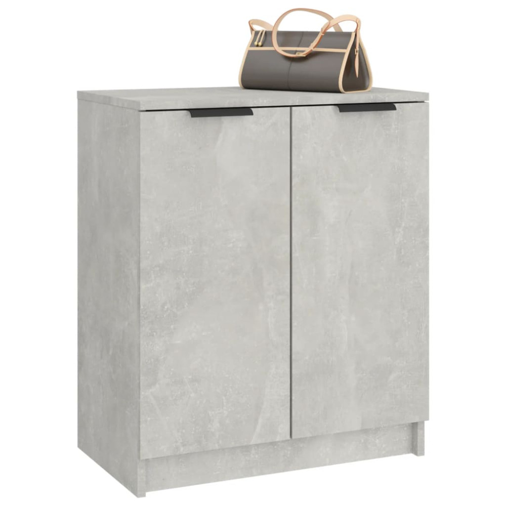 Produktbild för Skoskåp betonggrå 59x35x70 cm konstruerat trä