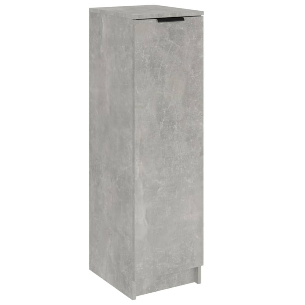 Produktbild för Skoskåp betonggrå 30x35x100 cm konstruerat trä