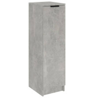 Produktbild för Skoskåp betonggrå 30x35x100 cm konstruerat trä