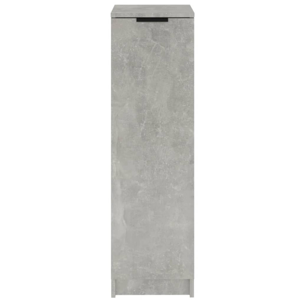 Produktbild för Skoskåp betonggrå 30x35x100 cm konstruerat trä