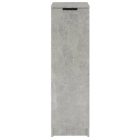 Produktbild för Skoskåp betonggrå 30x35x100 cm konstruerat trä
