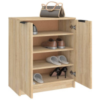 Produktbild för Skoskåp sonoma-ek 59x35x70 cm konstruerat trä