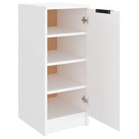 Produktbild för Skoskåp vit 30x35x70 cm konstruerat trä