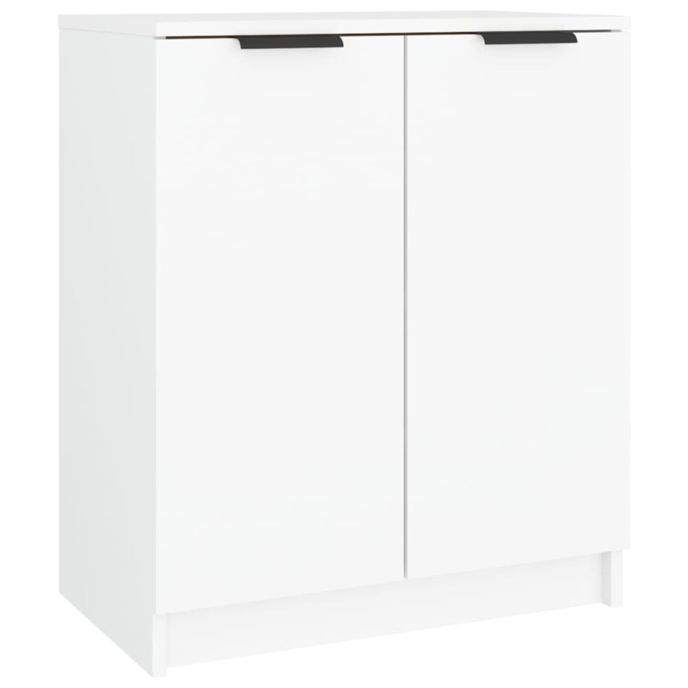 Produktbild för Skoskåp vit 59x35x70 cm konstruerat trä