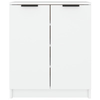 Produktbild för Skoskåp vit 59x35x70 cm konstruerat trä