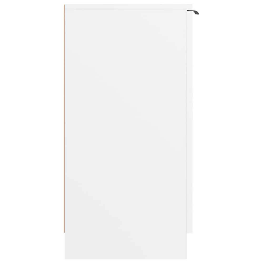 Produktbild för Skoskåp vit 59x35x70 cm konstruerat trä
