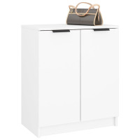 Produktbild för Skoskåp vit 59x35x70 cm konstruerat trä