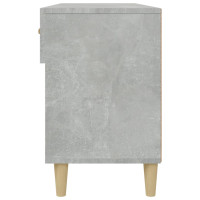 Produktbild för Skoskåp betonggrå 102x35x55 cm konstruerat trä
