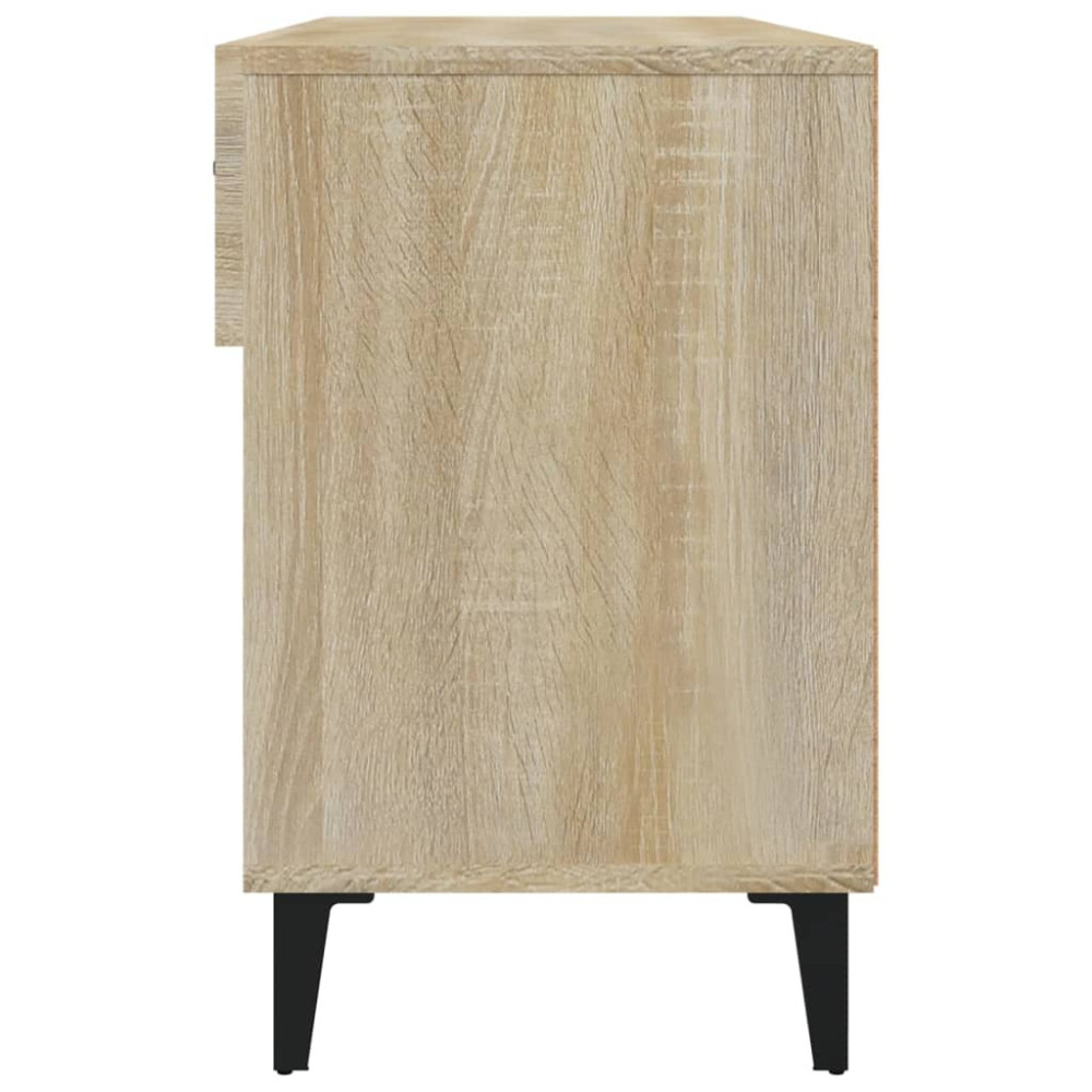 Produktbild för Skoskåp sonoma-ek 102x35x55 cm konstruerat trä