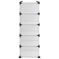 Produktbild för Skohylla transparent 84x32x88,5 cm PP
