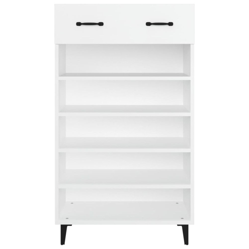 Produktbild för Skoskåp vit 60x35x105 cm konstruerat trä