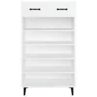 Produktbild för Skoskåp vit 60x35x105 cm konstruerat trä