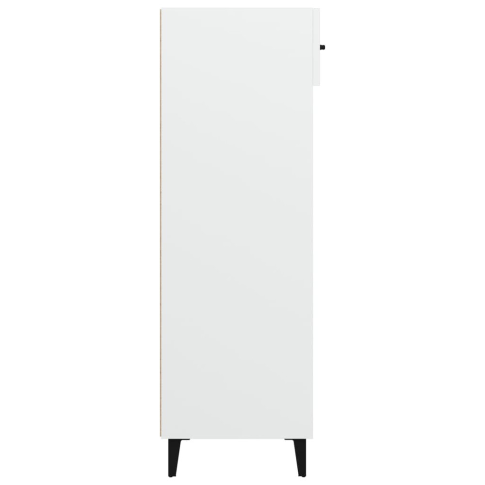 Produktbild för Skoskåp vit 60x35x105 cm konstruerat trä